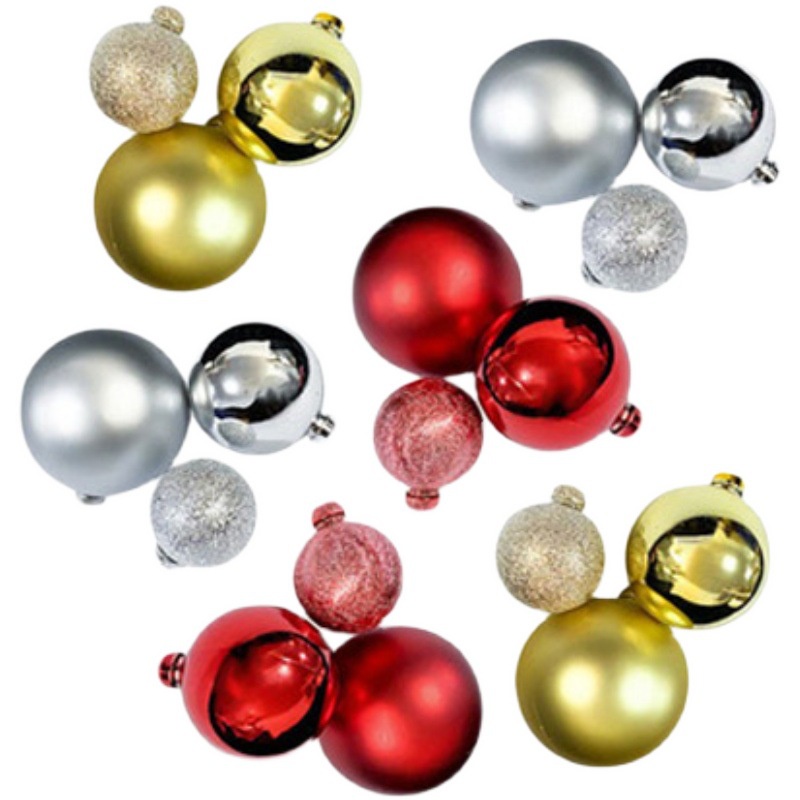 Set 20 Quả Bóng Trong Suốt Ma Thuật Trang Trí Bánh Kem / Tiệc Giáng Sinh / Năm Mới