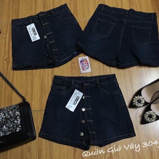 Quần bò giả váy