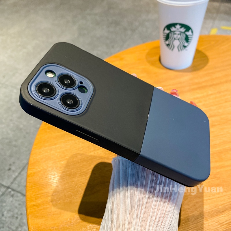 Ốp Điện Thoại Silicon Dẻo Màu Tương Phản 3 Trong 1 Cho IPhone 13 12 11 Pro MAX