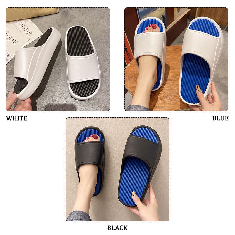 Dép QIAOYILUO đế dày 3 màu tùy chọn cho nam và nữ