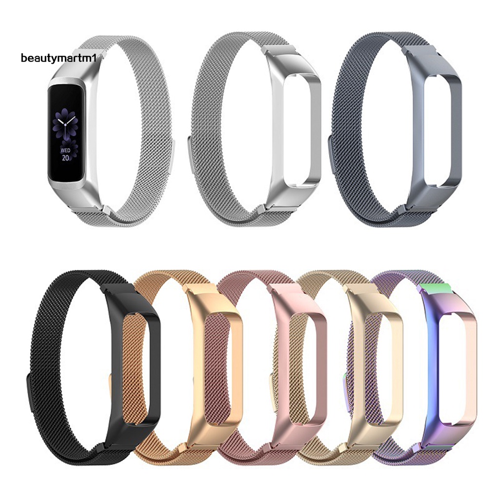 Dây Đeo Thay Thế Bằng Thép Không Gỉ 12mm Thân Thiện Với Da Beautymartm1 Cho Đồng Hồ Samsung Galaxy Fit 2 SM-R220
