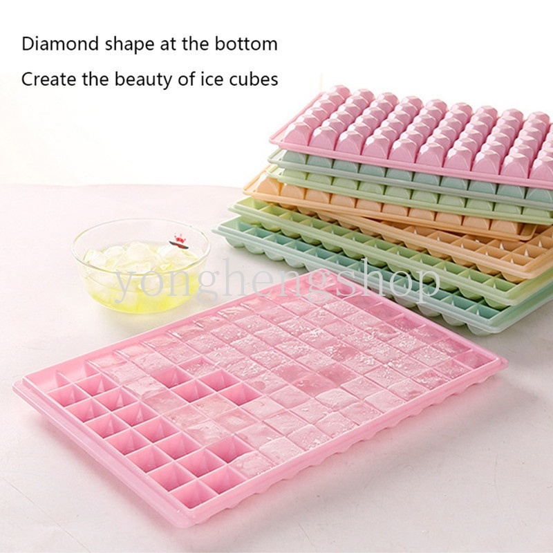 Khuôn Silicone Làm Đá Viên 60/96 Ngăn Hình Viên Kim Cương Độc Đáo