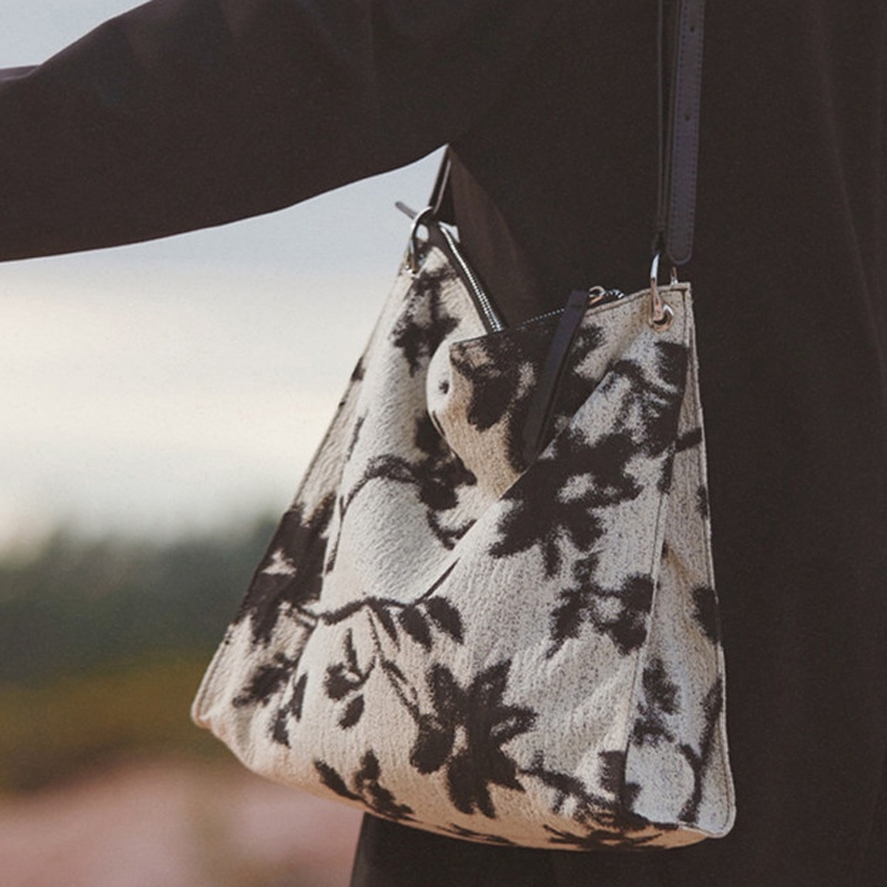 Túi xách tote IELGY thêu dệt thiết kế cổ điển cho nữ