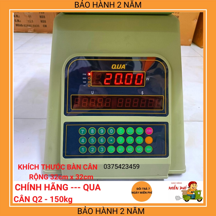 cân điện tử tính tiền Q2-150kg dạng đồng hồ ( bảo hành 24 tháng )