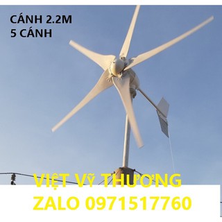 Tuabin gió phát điện NAIER M6-1KW công xuất 1000W