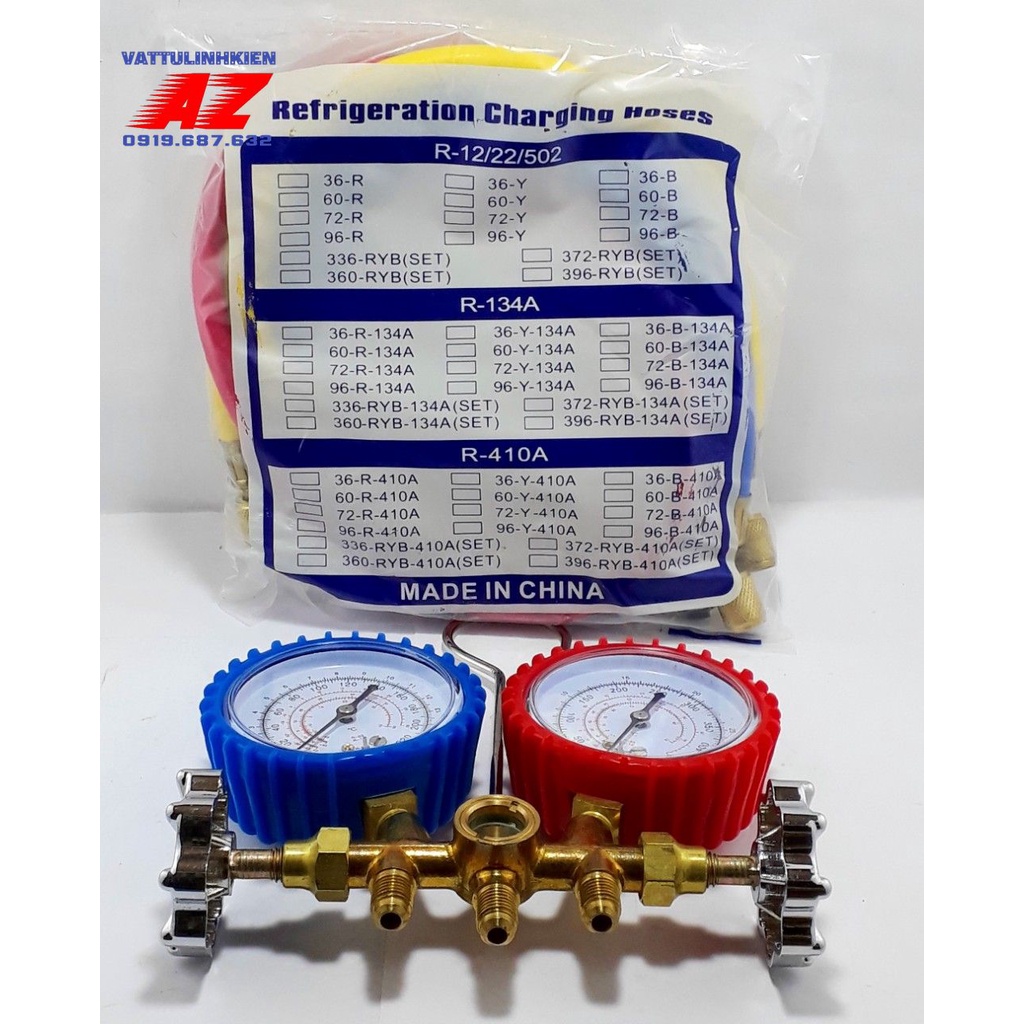 Bộ đồng hồ nạp Gas điều hòa R22, R134a Model CT-536H