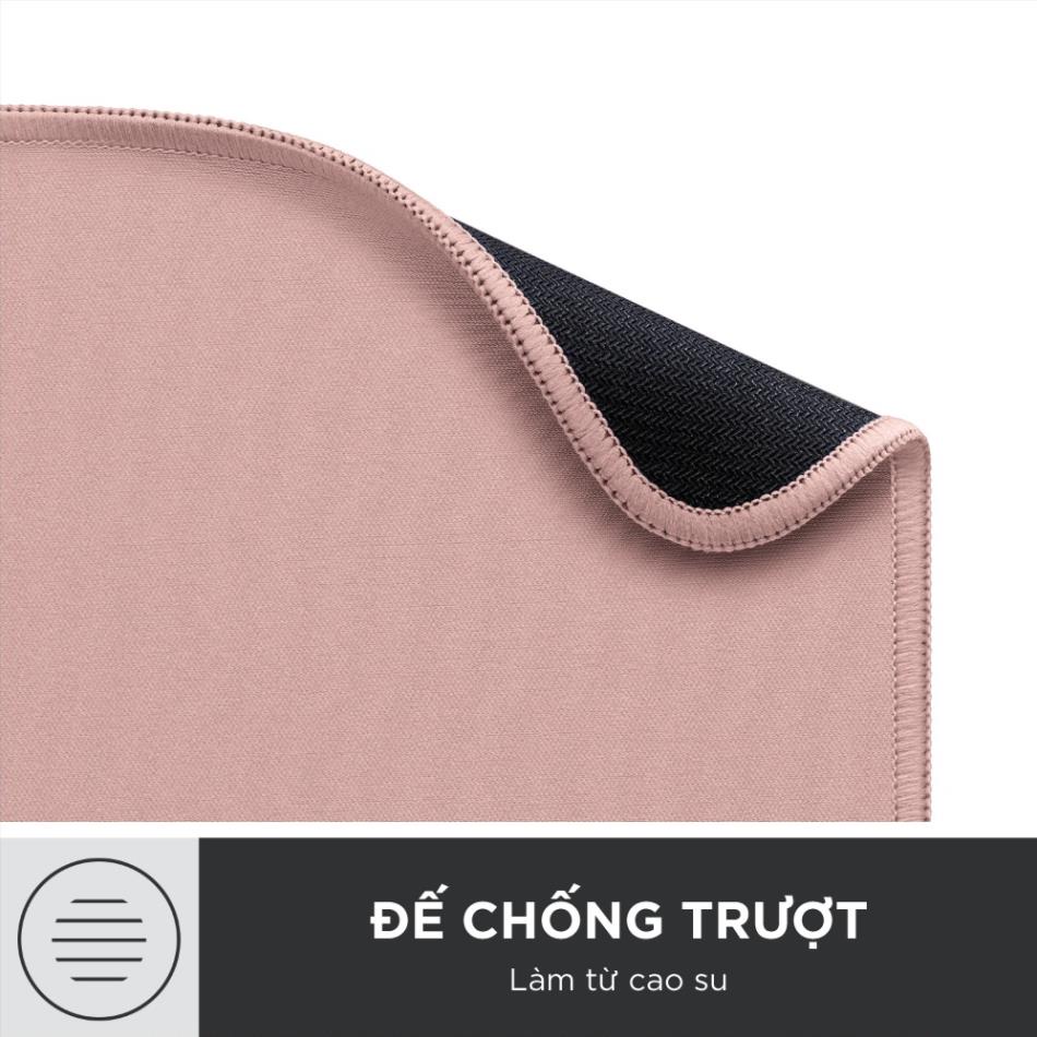 Bàn di chuột - tấm lót chuột Logitech Mousepad Studio Series - Đế cao su chống trượt lướt dễ dàng, bền bỉ, nhỏ gọn