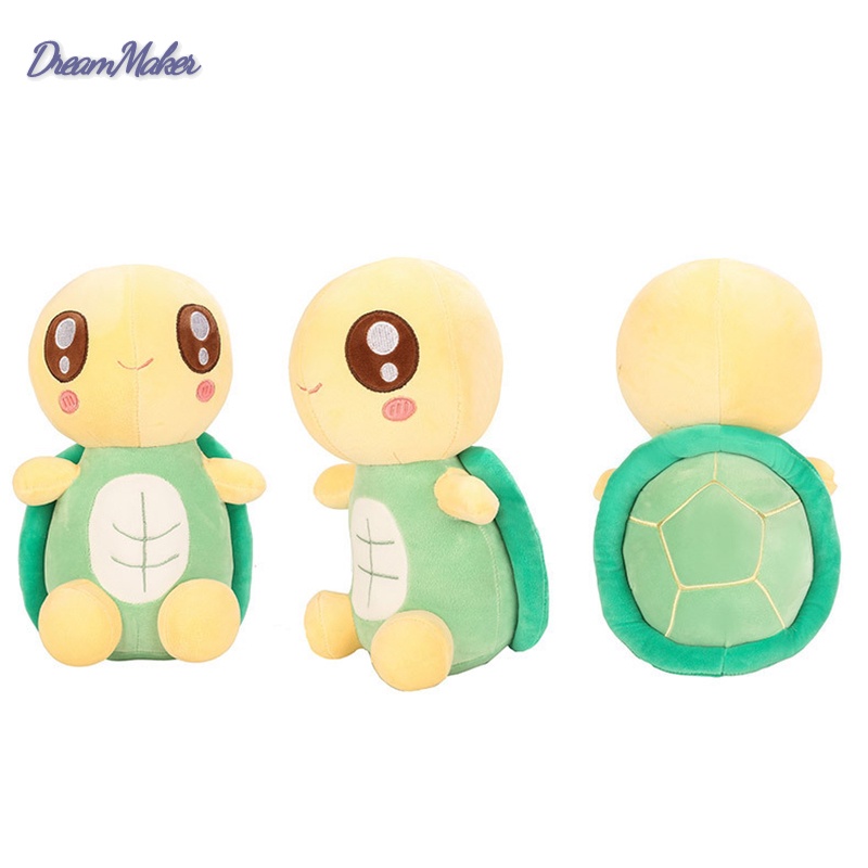 Big Eyes Tortoise Plush Toys Super Cute Cartoon Green Turtle Pillow Stuffed Plush Animal Doll Toys Gift for Kids