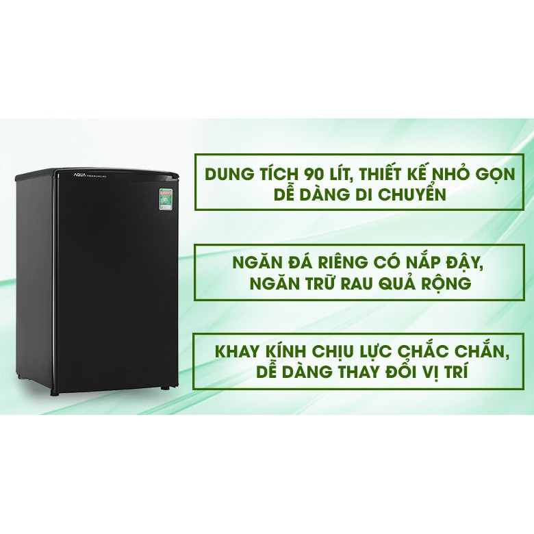 Tủ lạnh Aqua 90 lít AQR-D99FA(BS)