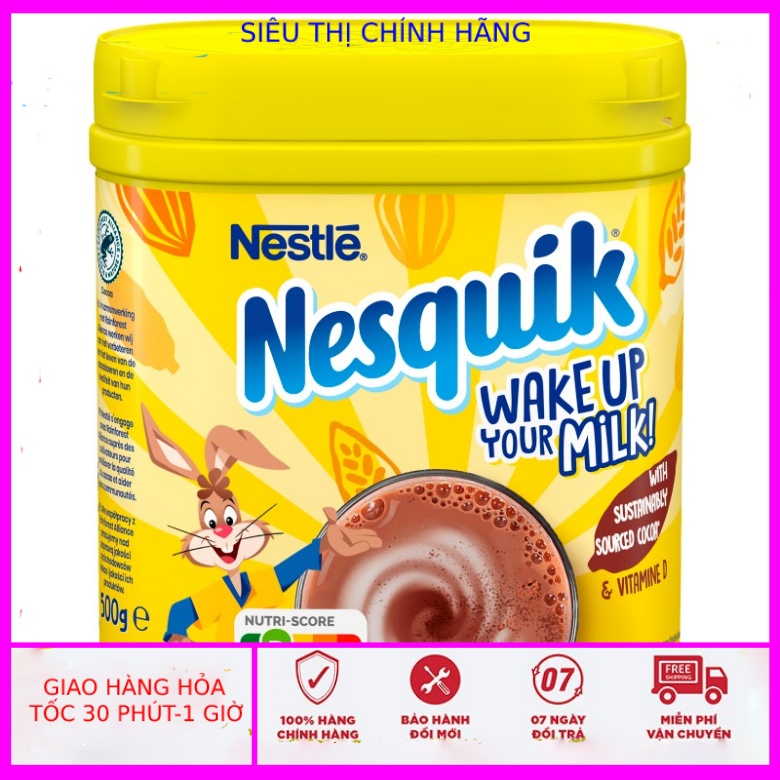 Bột cacao Nesquick Milk 500g Nhập Khẩu Mỹ