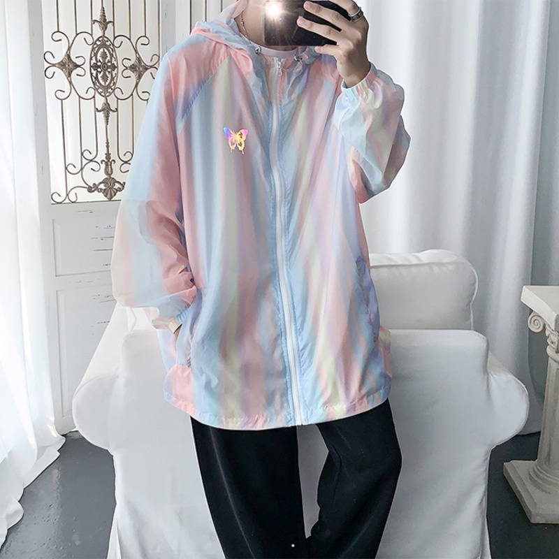 ✦ AFFLIGA ✦Áo khoác chống nắng vải lụa lạnh siêu mỏng thoáng khí phong cách Hàn Quốc size M-2XL cho nam và nữ