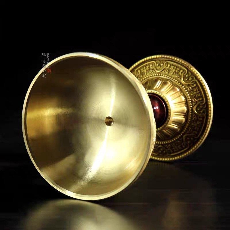 Đồ thờ cúng, ly đồng 9cm chân đen - Văn phòng phẩm Nhơn Phát