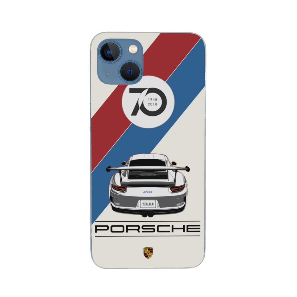 SAMSUNG Ốp Điện Thoại Trong Suốt Chống Sốc Hình Porsche Thời Trang Cho IPhone 11 12 13 Pro XS Max MiNi 11 Pro X XR XS Max 6S 7 8+ SE 2