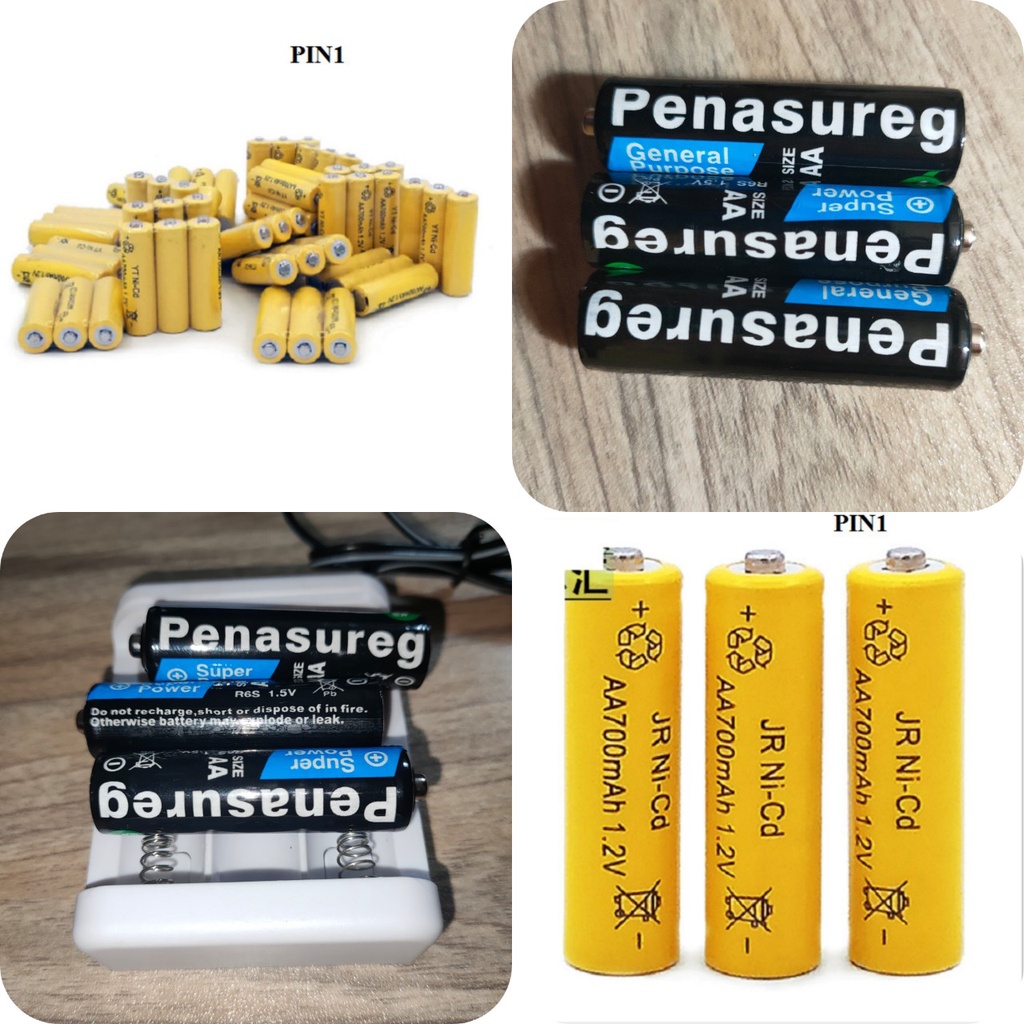PIN + sạc pin AA ,PIN + sạc pin AAA ,PIN cacbon 1.5v