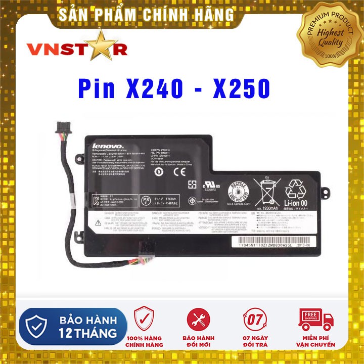 Pin zin Lenovo Thinkpad X240 X250 X260 T440 T450 T460 T440s (Pin nằm trong) BH 12 Tháng