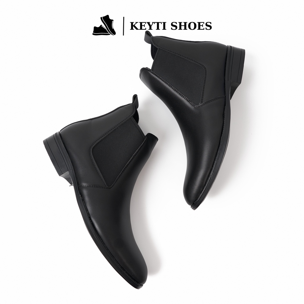 Giày Chelsea Boots Classic Leman Da cao cấp, đế cao su 3cm (bảo hành 30 ngày)