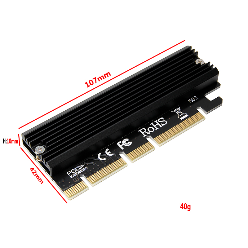 Card Chuyển Đổi Pci-E 3.0 16x M.2 Nvme Ssd Pcie Sang M Key Ngff Thẻ