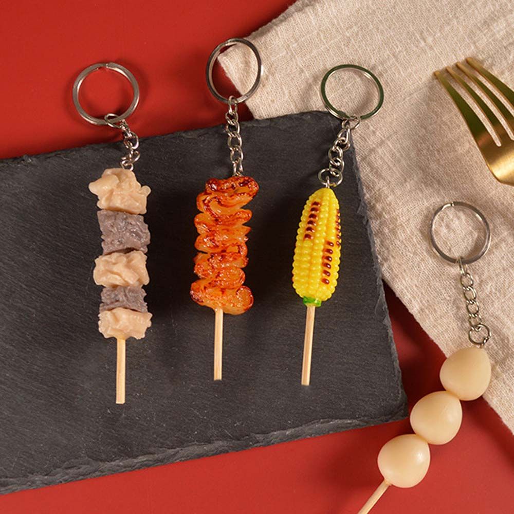 Móc Chìa Khóa Hình Đồ Nướng Bbq Độc Đáo Thời Trang Hàn Quốc Cho Nữ