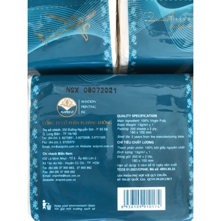 KHĂN GIẤY RÚT HÀNG KHÔNG AviTissue ( 180x100mm)