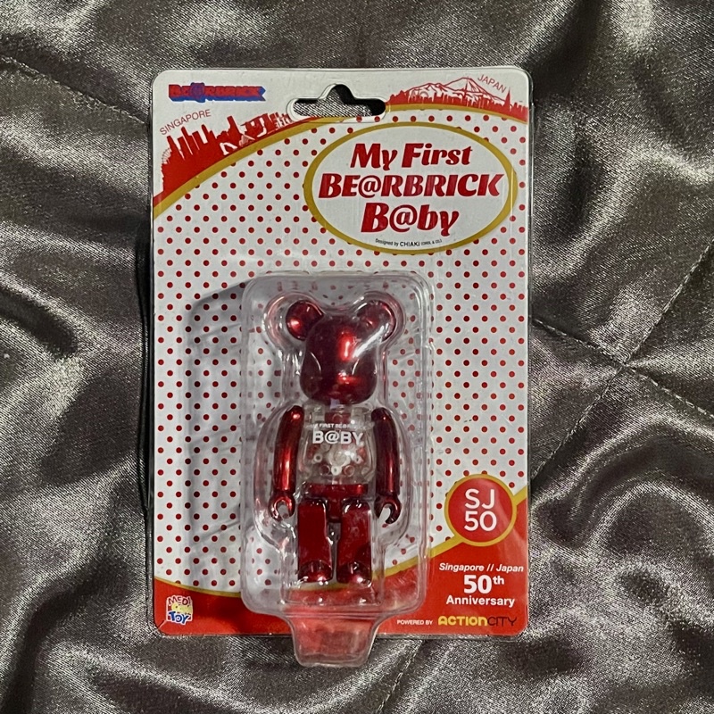 Mô hình gấu MY FIRST BABY BEARBRICK 100% RED VER