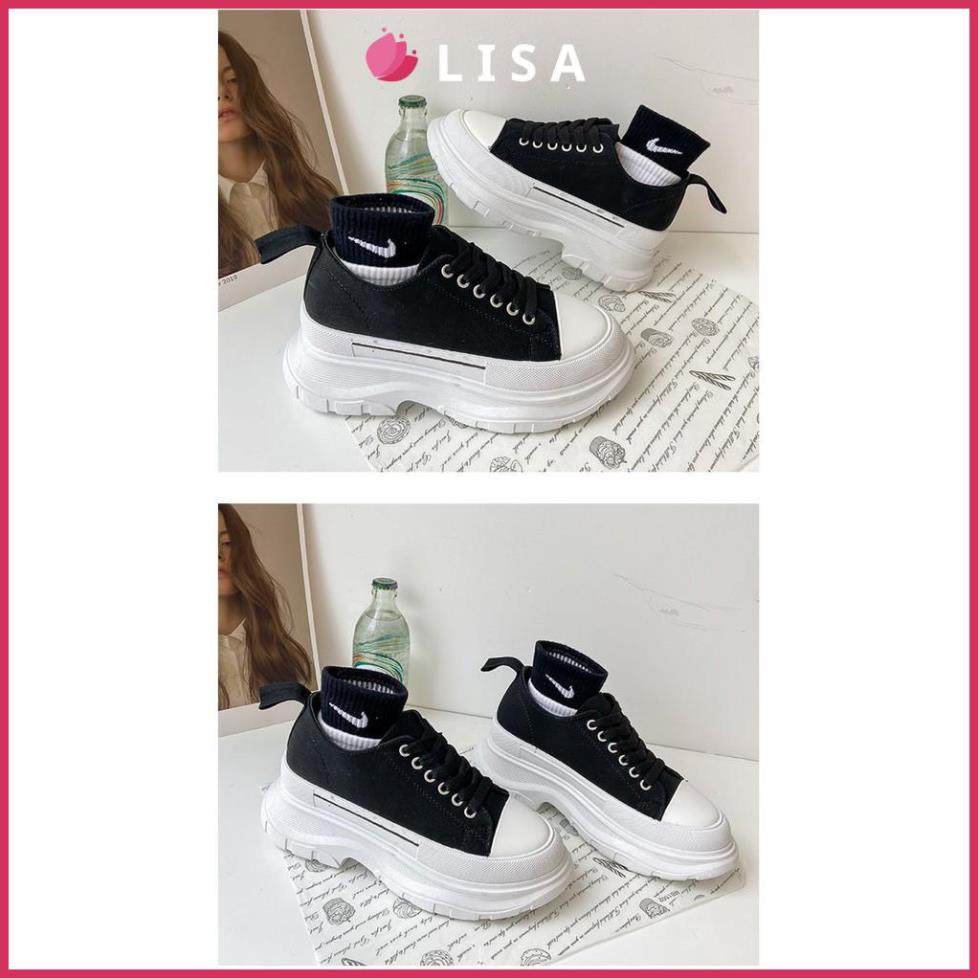 Giày Thể Thao Nữ, Giày Nữ Độn Đế 7cm Kiểu Dáng Ullzang Hàn Quốc Năng Động, FULL BOX M66 -- Lisa -nhg1 ! }