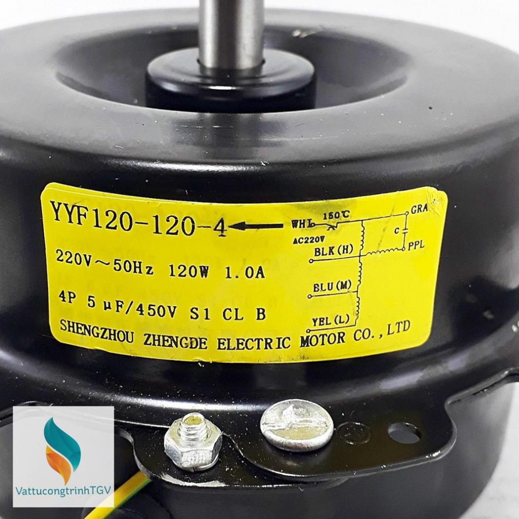 Motor vỏ đen 220V-120W xuôi chiều thay thế cho quạt điều hòa hơi nước