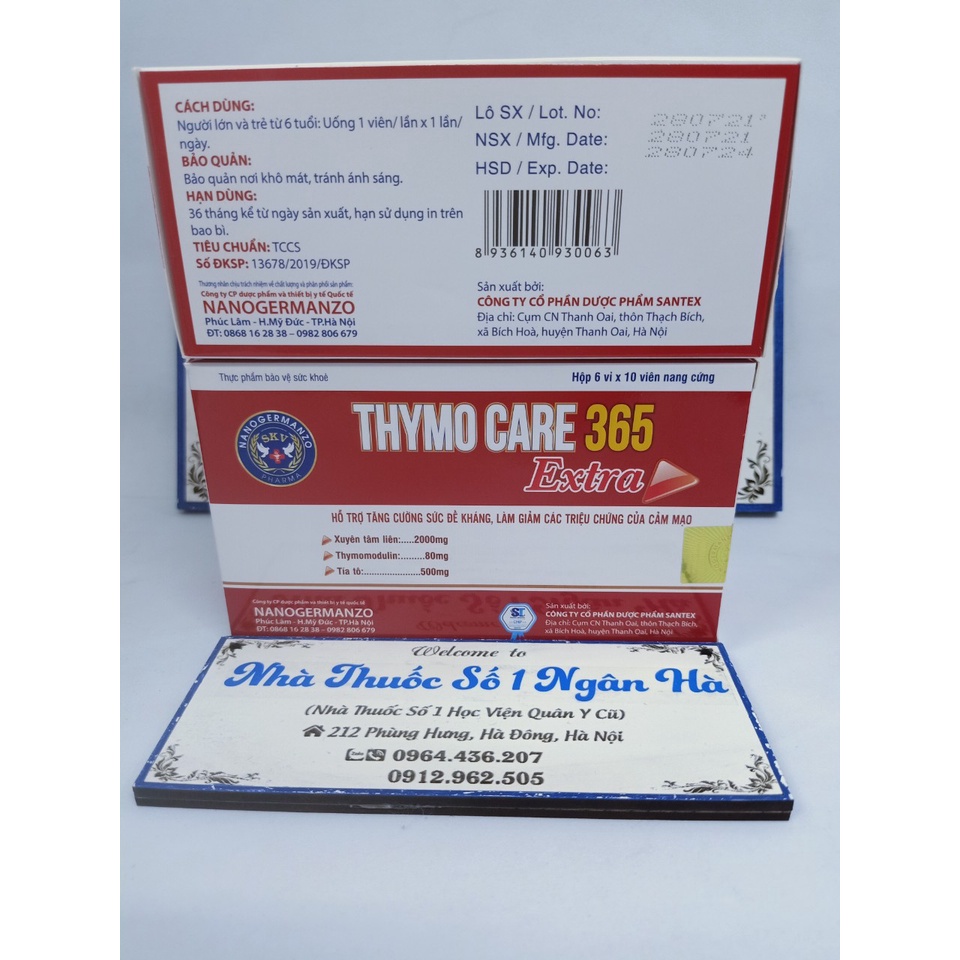 Thymo care 365 Extra - Viên uống tăng cường sức đề kháng