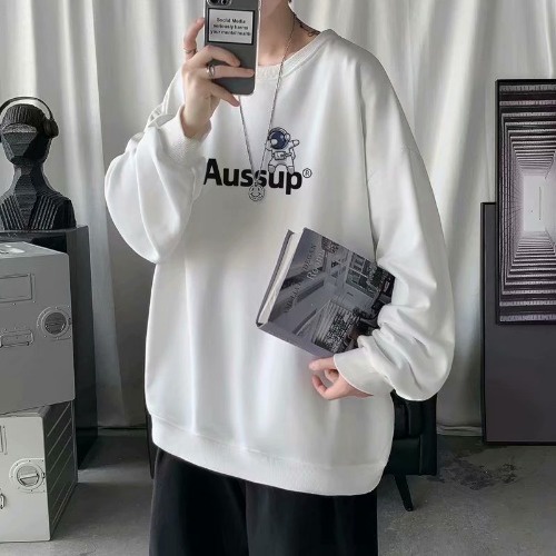 Áo Sweater Cổ Tròn Tay Dài In Hoạt Hình Phi Hành Gia Thời Trang Thu Đông Cho Nam Và Nữ Size M-8XL