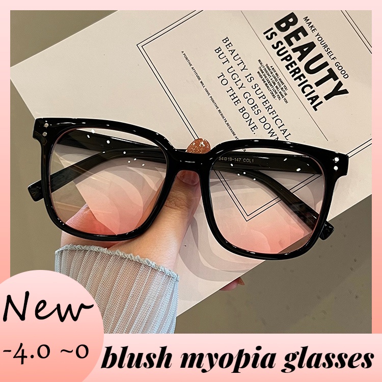 Mắt Kính Gọng Vuông Màu Đen Chống Ánh Sáng Xanh Thời Trang Cho Nữ