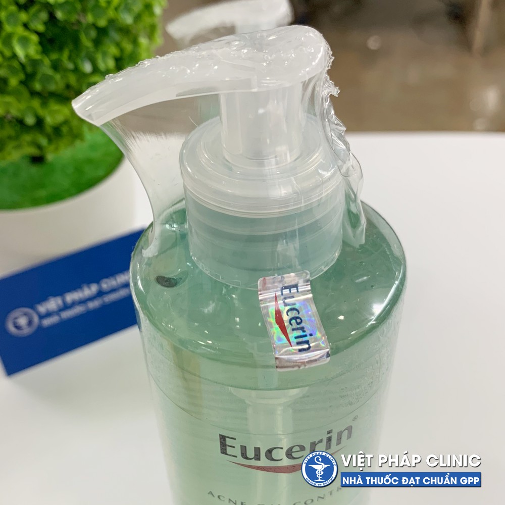 Gel rửa mặt Giảm mụn Eucerin ProAcne Solution Cleansing Gel