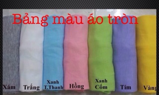 Áo thun trơn cổ tròn