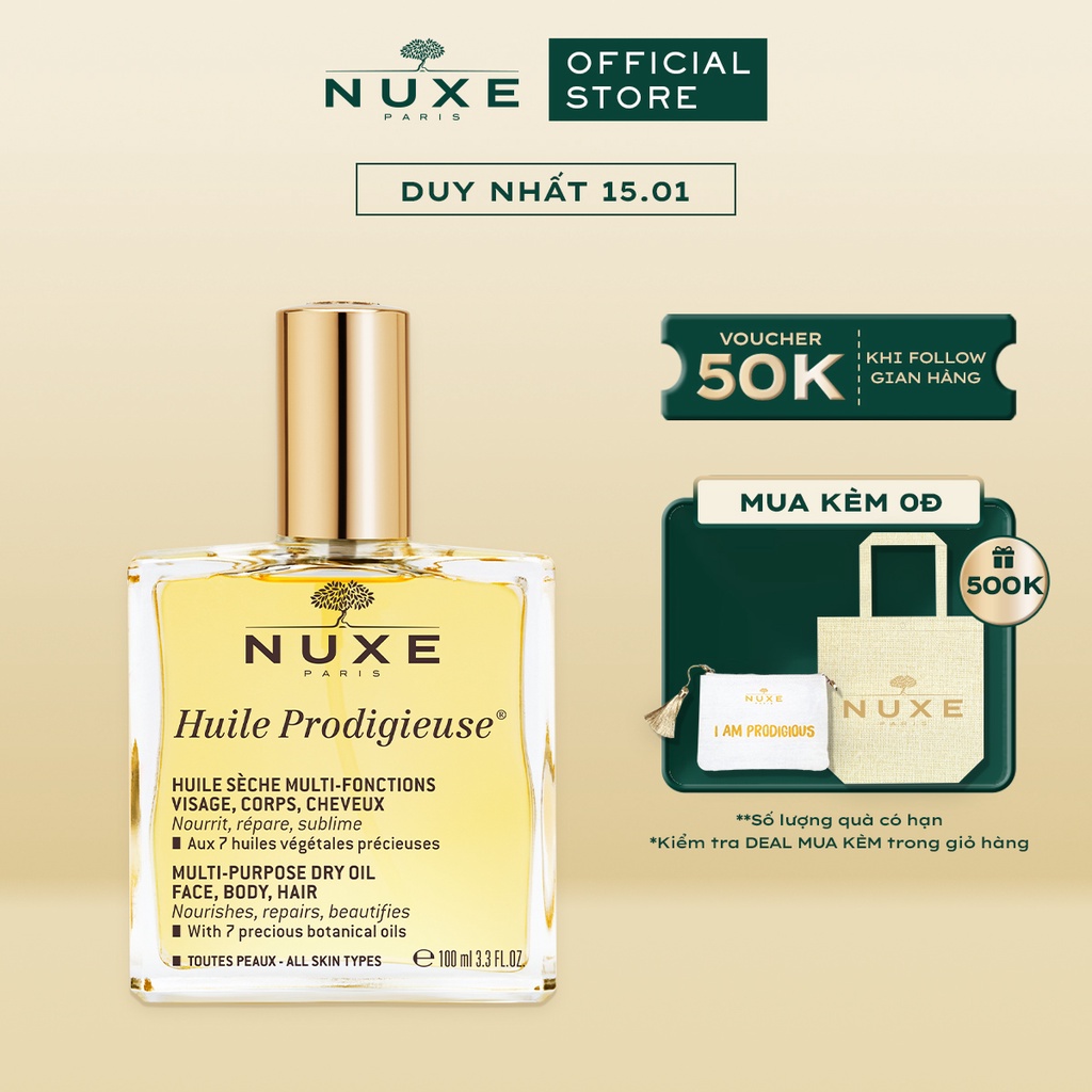 Dầu khô đa năng Nuxe Huile Prodigieuse® 100ml