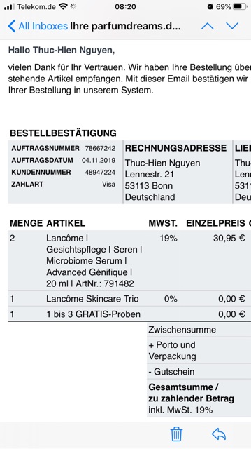 Đức Fullbox Lancome Serum Lancôme Adavanced Genifique 7ml phiên bản Microbiome công thức mới advance Génifique