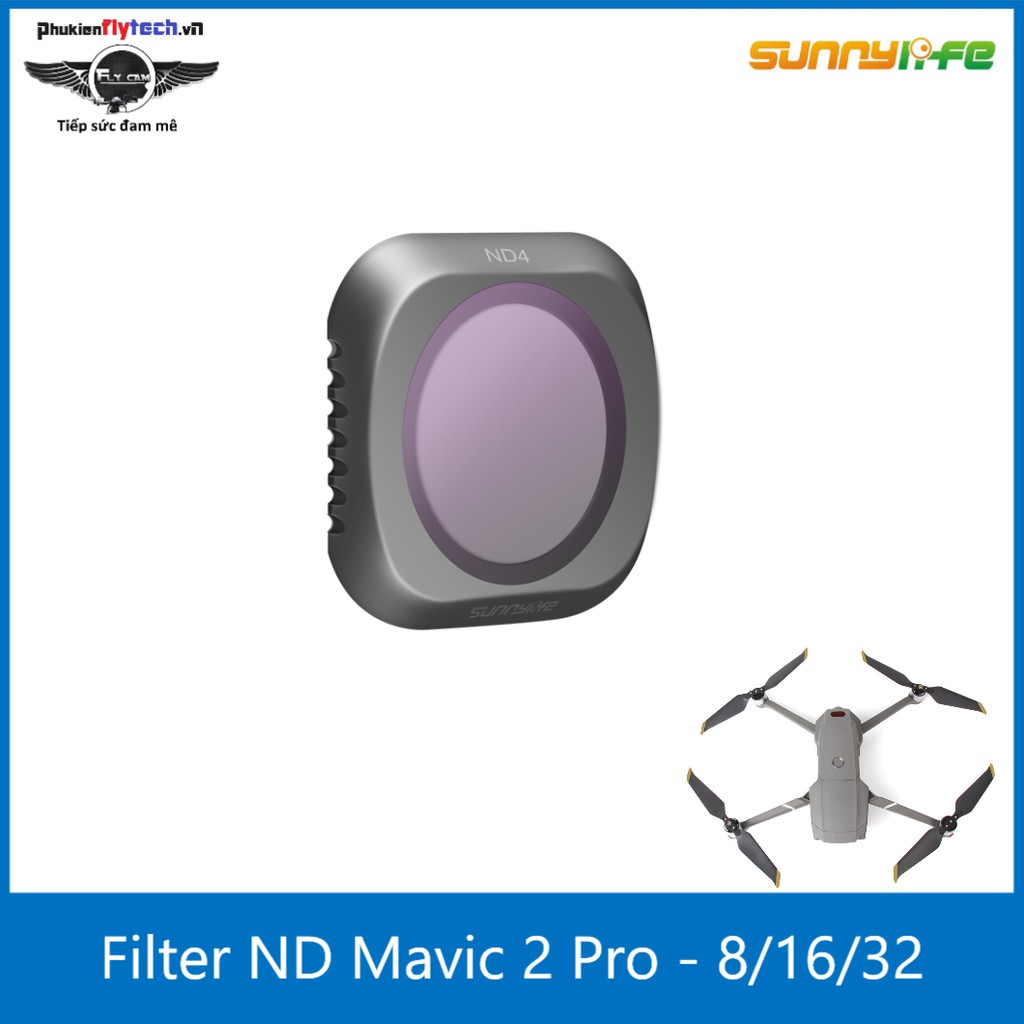 Phụ kiện flycam DJI mavic 2 pro - Filter lens ND16 - Hãng sunnylife