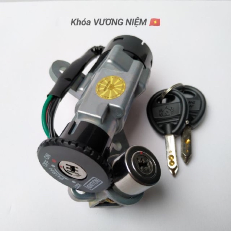 Bộ Ổ Khoá Xe YaZ 125 Chìa 6 -8 Cạnh Chống Trộm Hàng Cao Cấp Chính Hãng VƯƠNG NIỆM