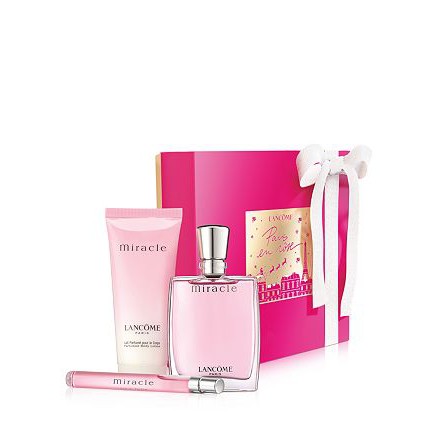 [Gift set] Bộ quà tặng nước hoa Miracle Eau De Parfume - Nước hoa  50ml + Nước hoa 10ml + Sữa dưỡng thể 100ml