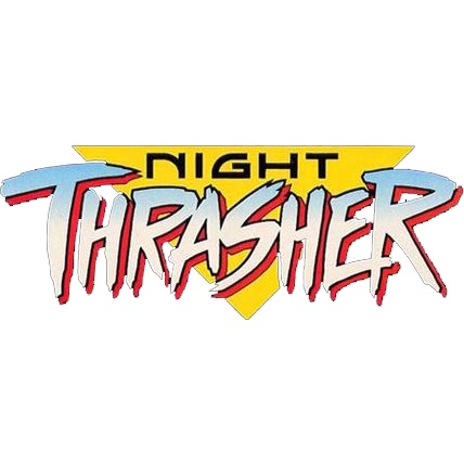 - Logo Thrasher in trực tiếp lên vải bằng bàn ủi, bàn là
