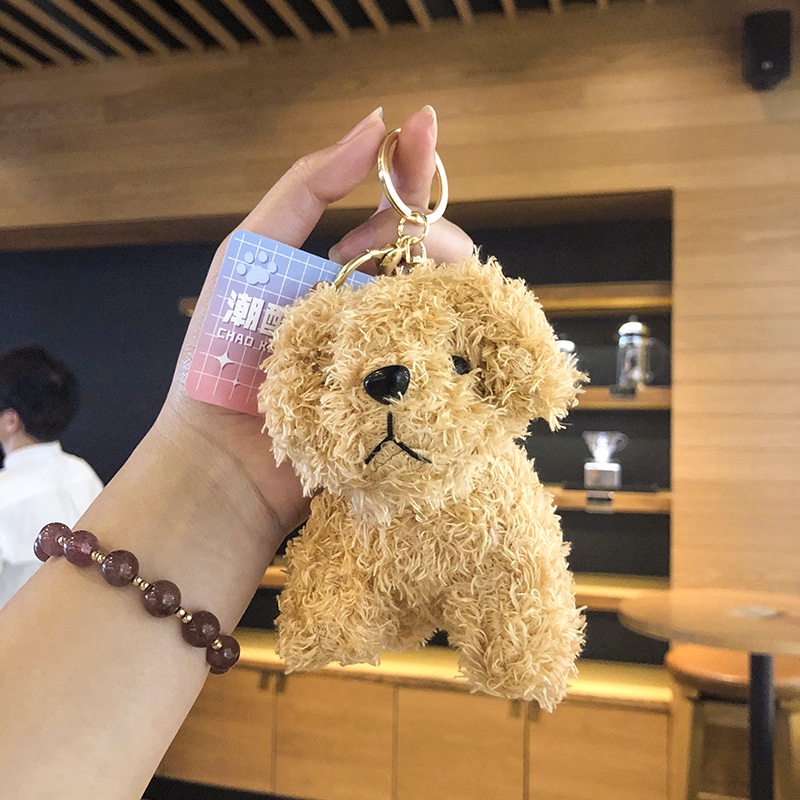 Móc Khóa Hình Cún Nhồi Bông Dễ Thương