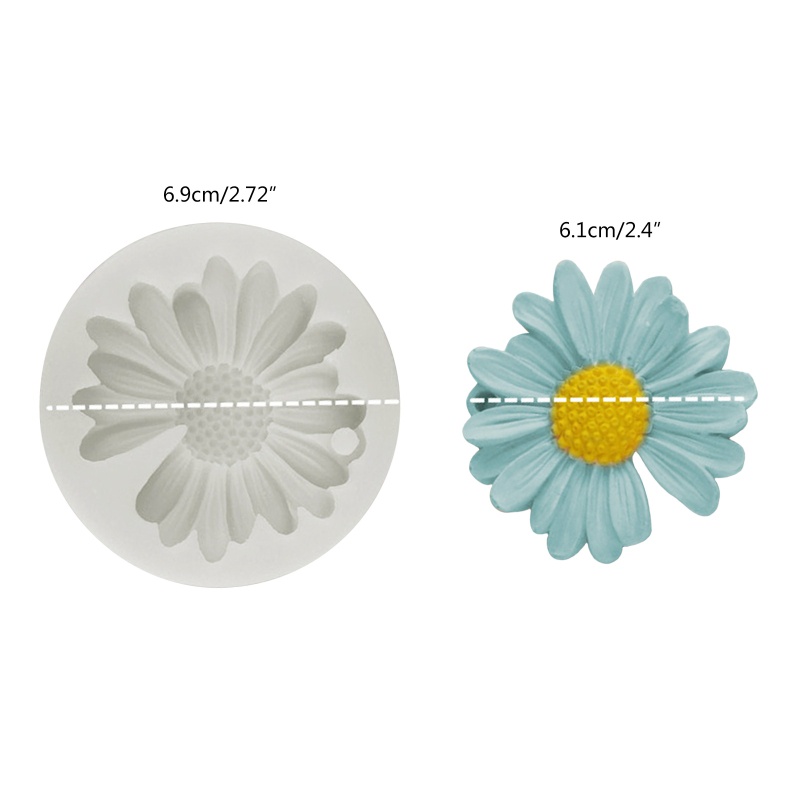 Khuôn Silicone Làm Hoa Cúc 3D Thủ Công Hiện Đại