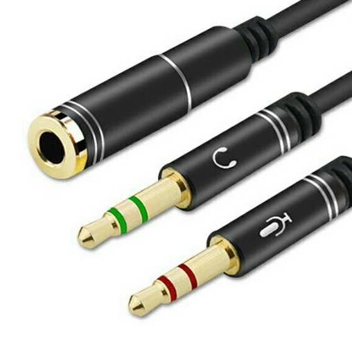Cáp Chia 2 Tai Nghe, Cáp Chia 2 Cổng 3.5mm Dây Chia Từ 1 Ra 2 Tai Nghe Đầu Nhôm Jack Cắm 3.5Mmm