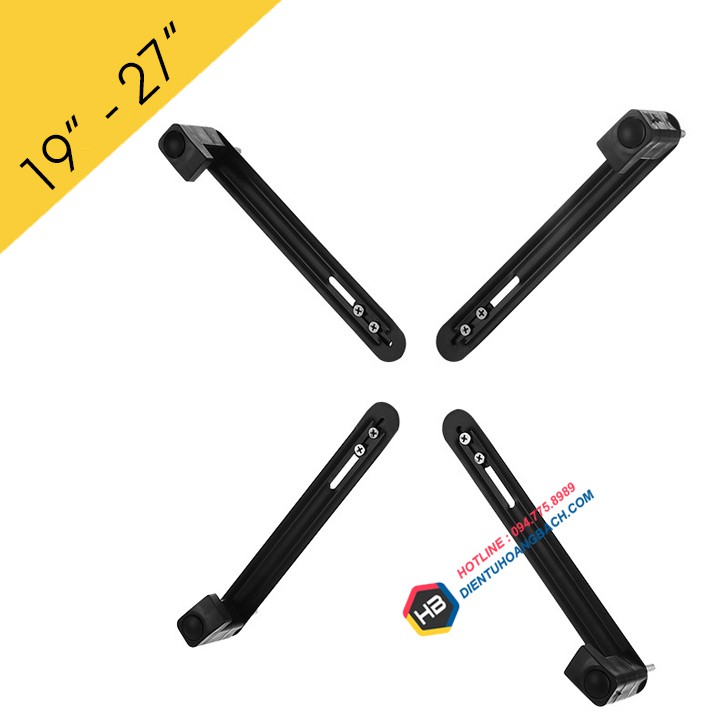 Bộ Kẹp Màn Hình XL101 - Dành Cho Màn Hình Máy Tính - Không Có Lỗ Ốc Treo Vesa 17 - 27 Inch
