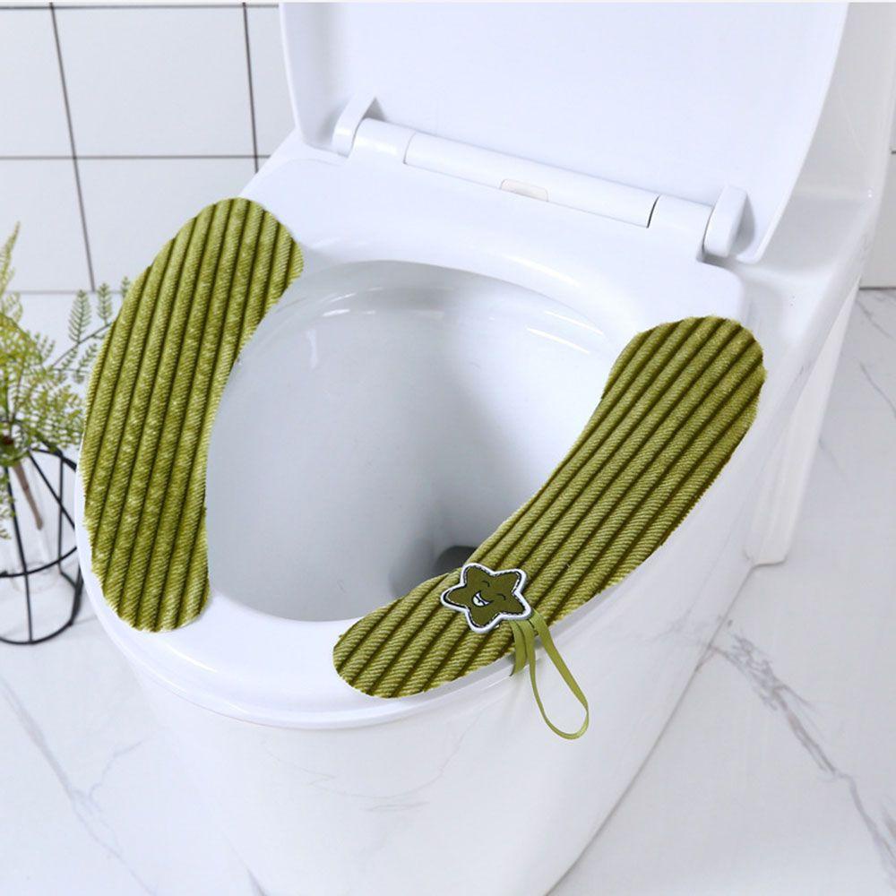 Vỏ Bọc Bệ Ngồi Bồn Cầu Bằng Vải Bông Dày Dặn Giữ Ấm Mùa Đông