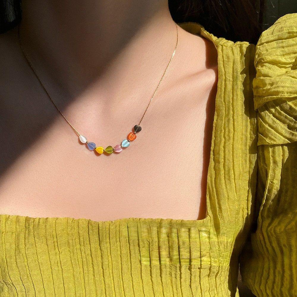 Vòng cổ Mặt Hình Trái Tim Phong Cách Bohemian Thời Trang Cho Nữ|Trang Sức Thời Trang