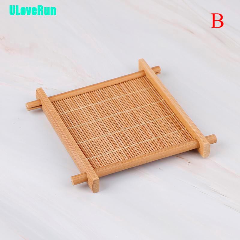 Uloverun Đế Lót Ly Trà Bằng Tre Chất Lượng Cao