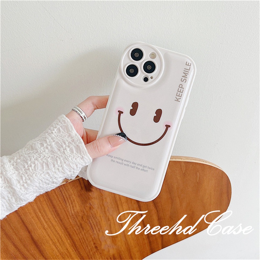 Ốp Điện Thoại TPU Mềm Đệm Khí Chống Rơi In Hình Mặt Cười Cho iPhone 14 13 12 11 Pro Max SE 2020 X Xr Xs Max 8 7 6 6s Plus