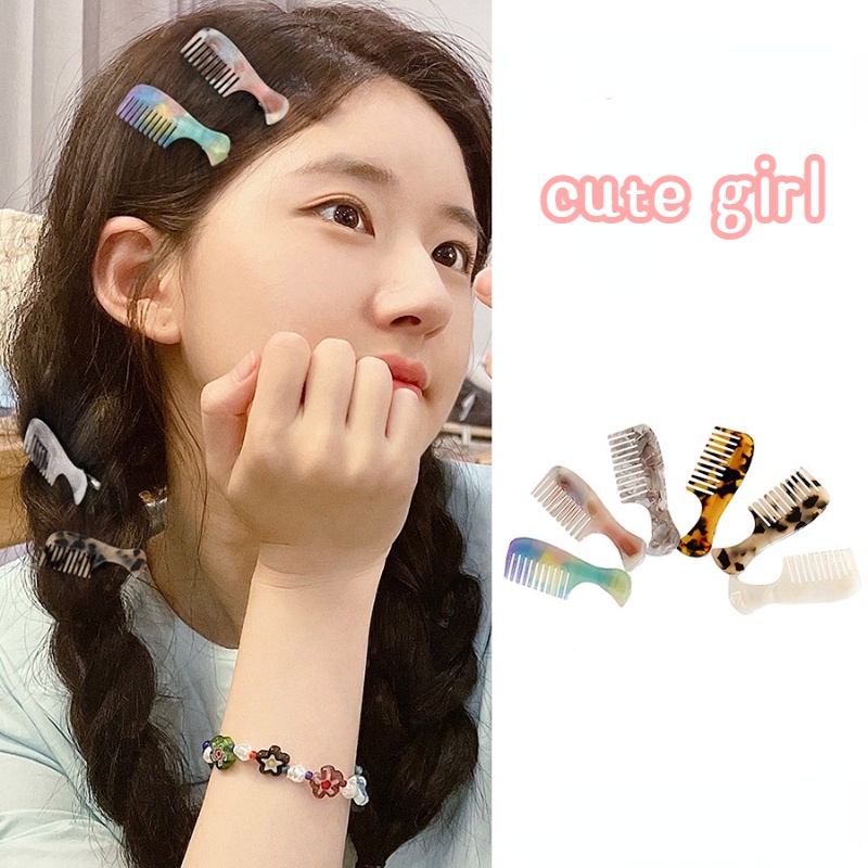Kẹp Tóc Mái Họa Tiết Da Báo Phong Cách Hàn Quốc Cổ Điển Thời Trang Dành Cho Nữ