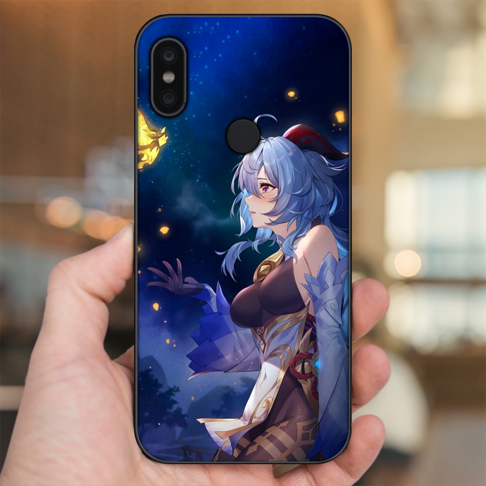 Ốp lưng Xiaomi Redmi Note 6 Pro viền đen in hình Ganyu Genshin Impact