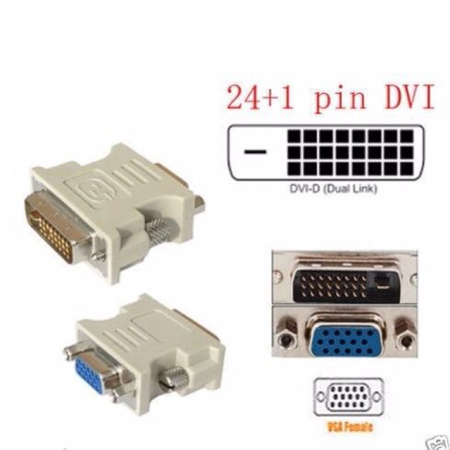 Đầu chuyển DVI ( 24 + 5 ) ra VGA