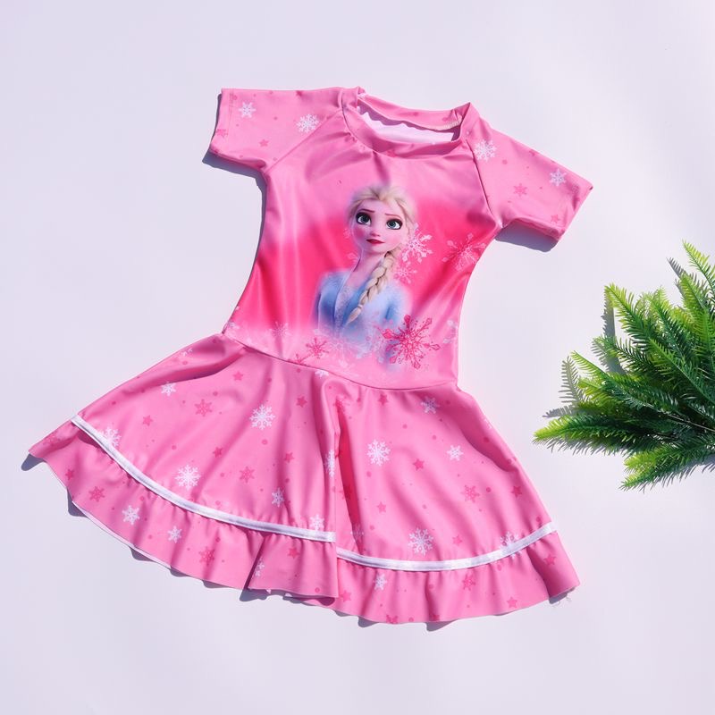 Váy bơi, váy tắm, quần áo tắm ELSA118 váy kèm quần cho bé từ 8tuổi đến 15tuổi