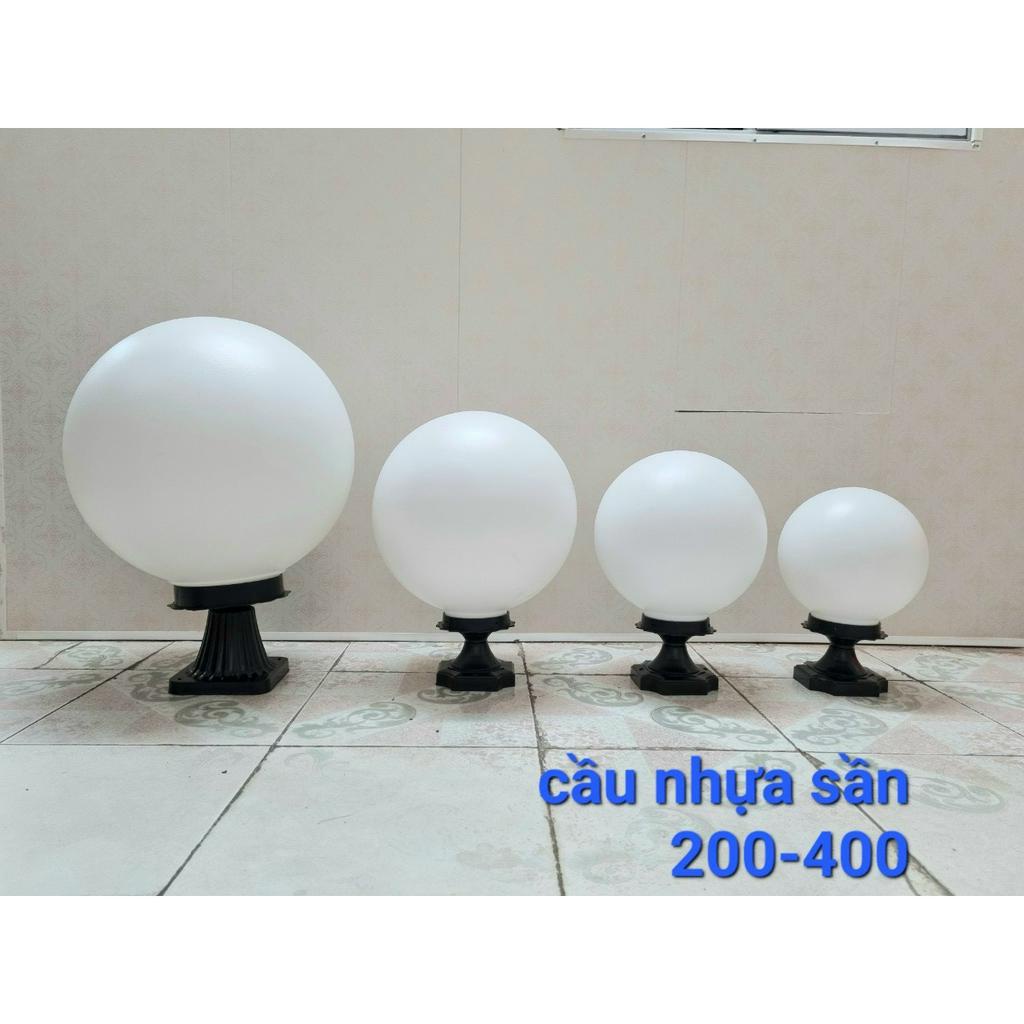 Đèn trang trí trụ cổng hình tròn chống nước, chống va đập đường kính 200 250 300 kèm bóng LED